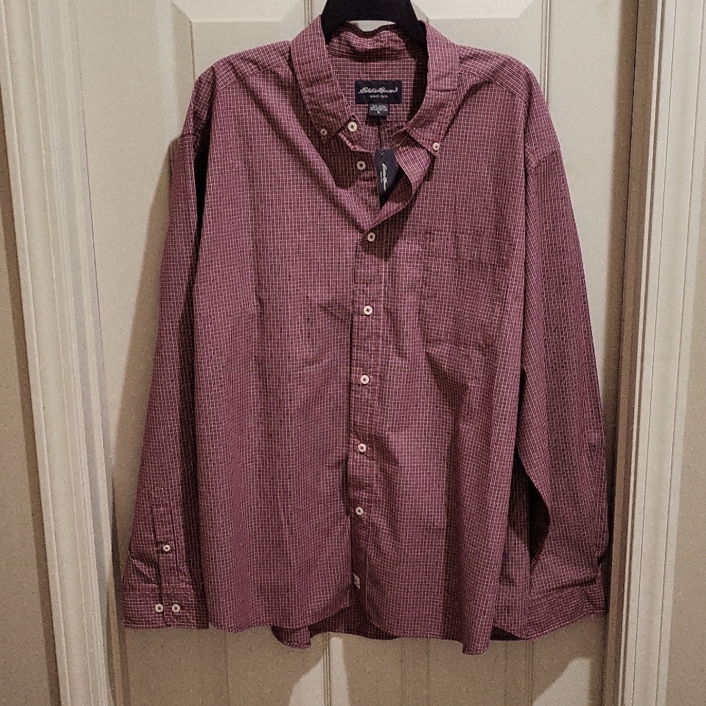 Eddie Bauer men's shirt, XL, Red